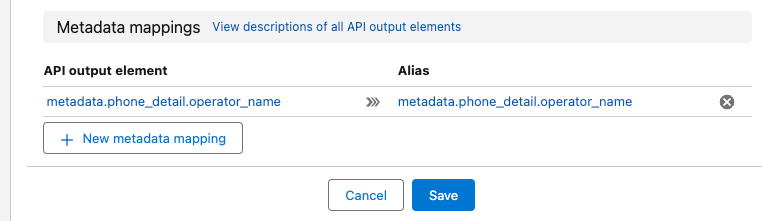 Unbound Touchpoint mappings