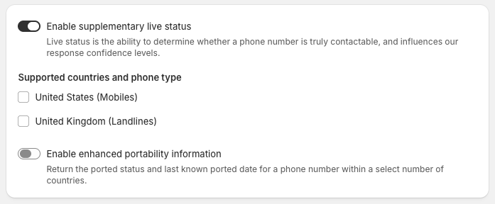 Phone validation premium services
